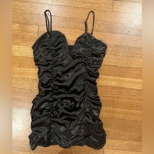 Black, silky, Fashion Nova mini dress